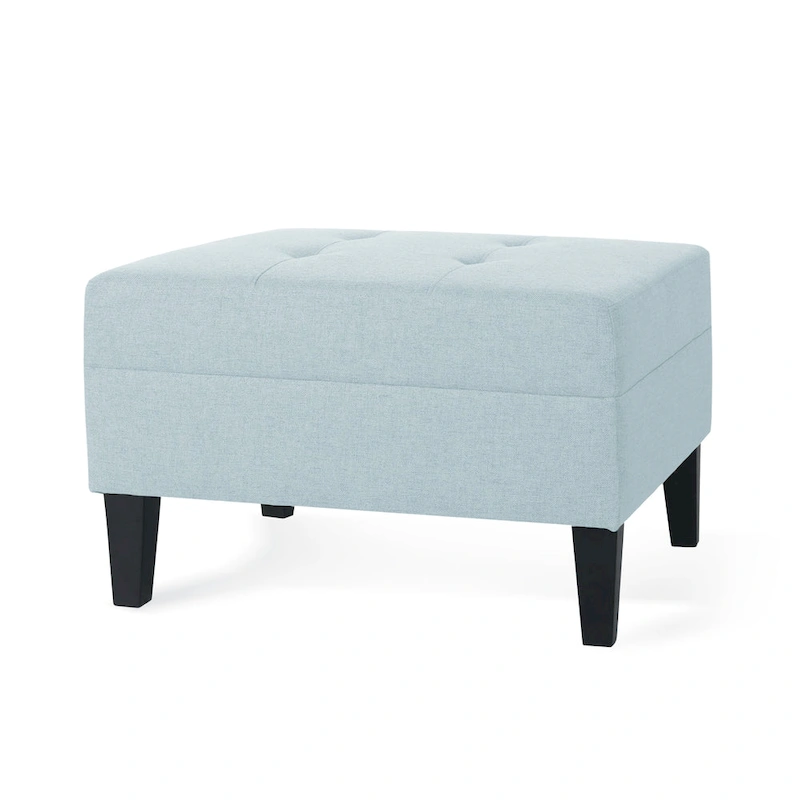 Tiernan Tufted Fabric Ottoman by Christopher Knight Home