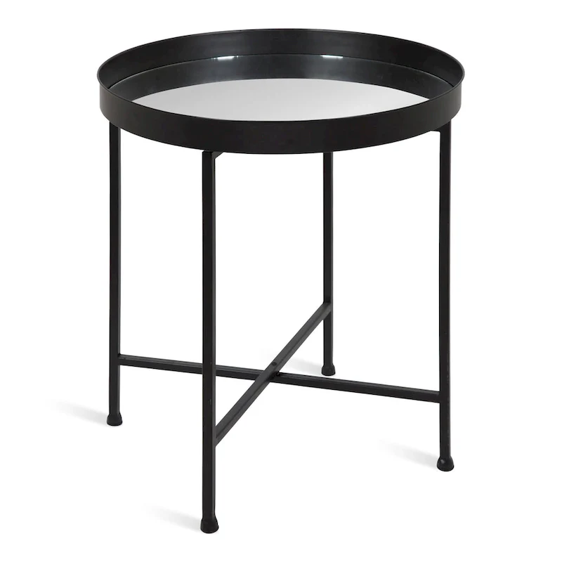 Kate and Laurel Celia Round Metal Side Table - 18.25x18.25x22