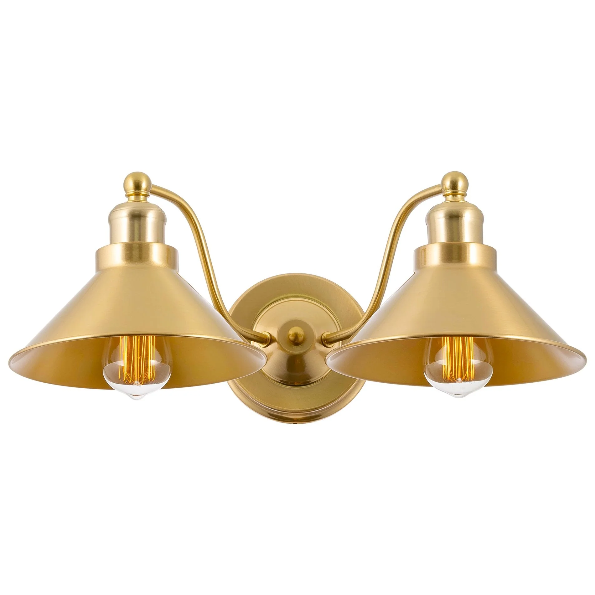 Welton 19 2-Light Modern Farmhouse Bathroom Wall Sconce