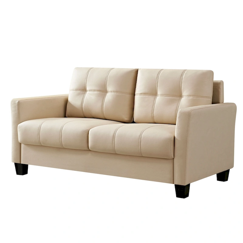 Ainfox 57.50 Faux Leather Loveseat