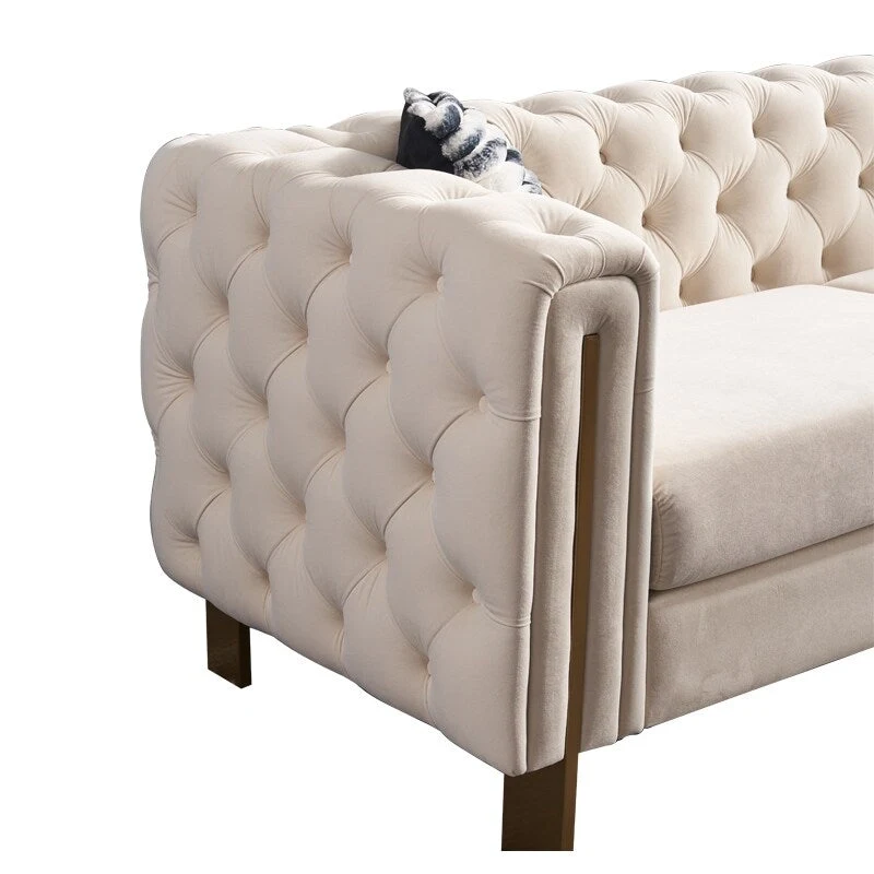 Modern Tufted Velvet Living Room Sofa