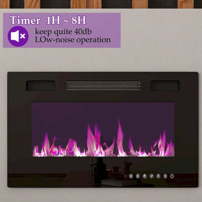 Fireplace TV Stand Electric Fireplace TV Console w/Remote Control