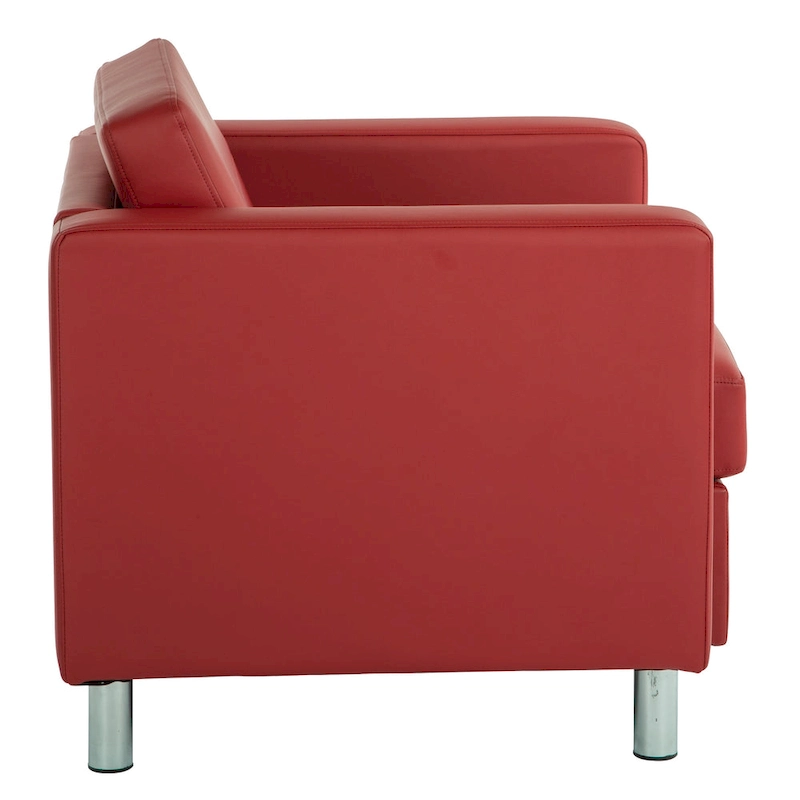 Pacific Arm Accent Chair with Chrome Legs