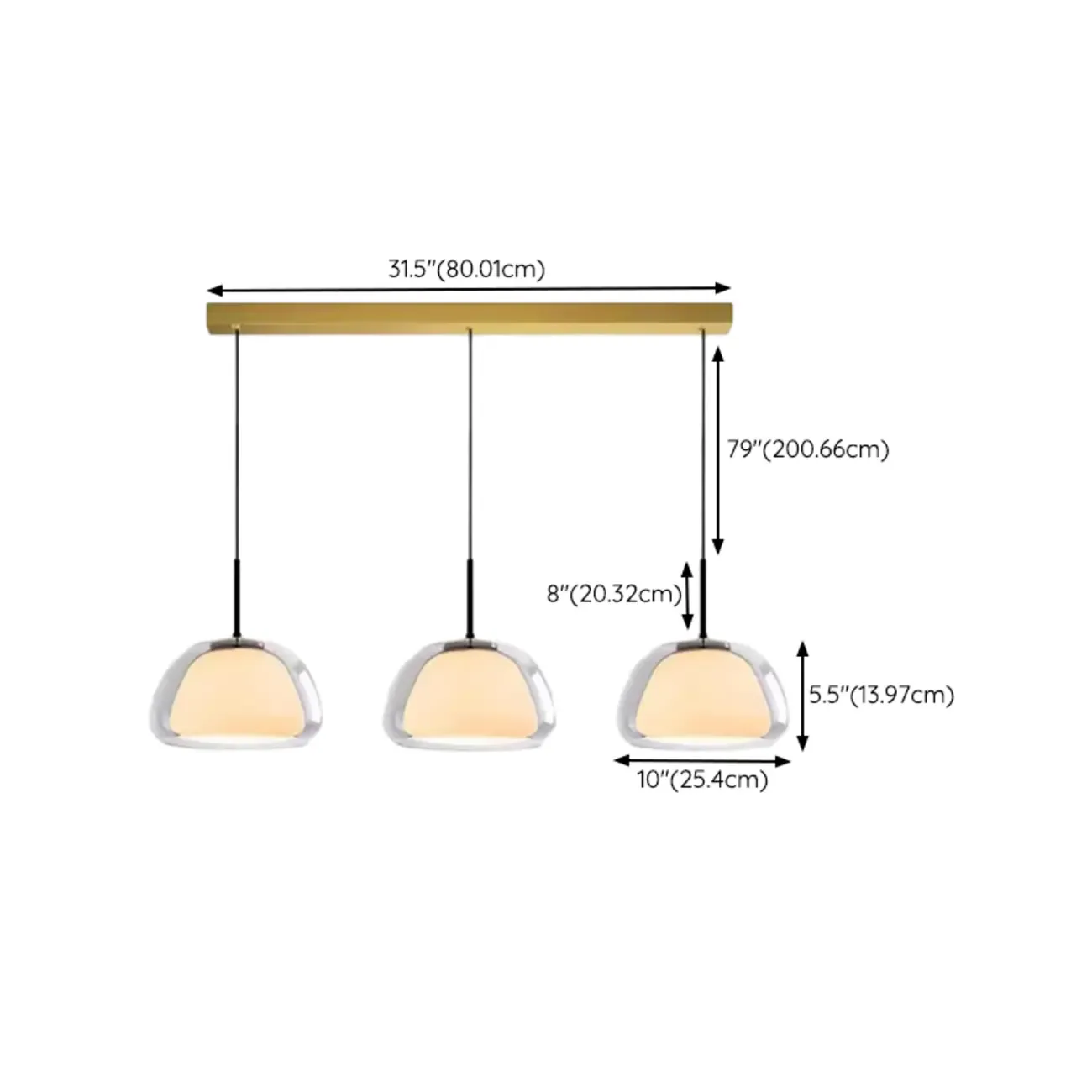 Elegant Designer LED Milk Glass Jelly Pendant Light