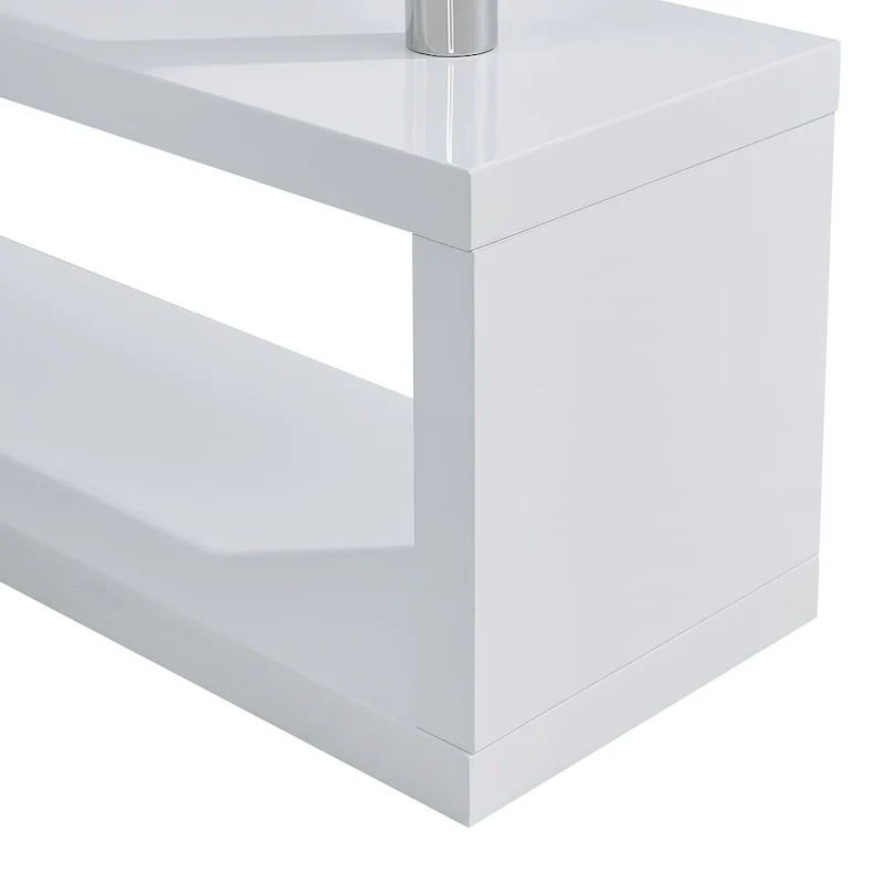 SEI Furniture Ballintoy Rotating Desk with Shelving