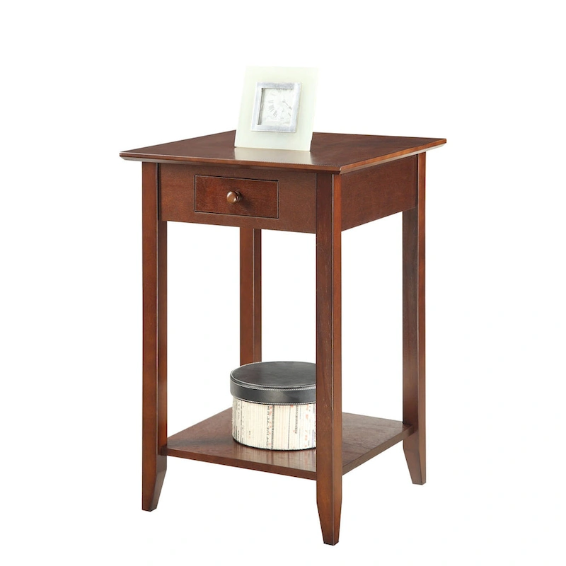 Convenience Concepts American Heritage 1 Drawer End Table with Shelf