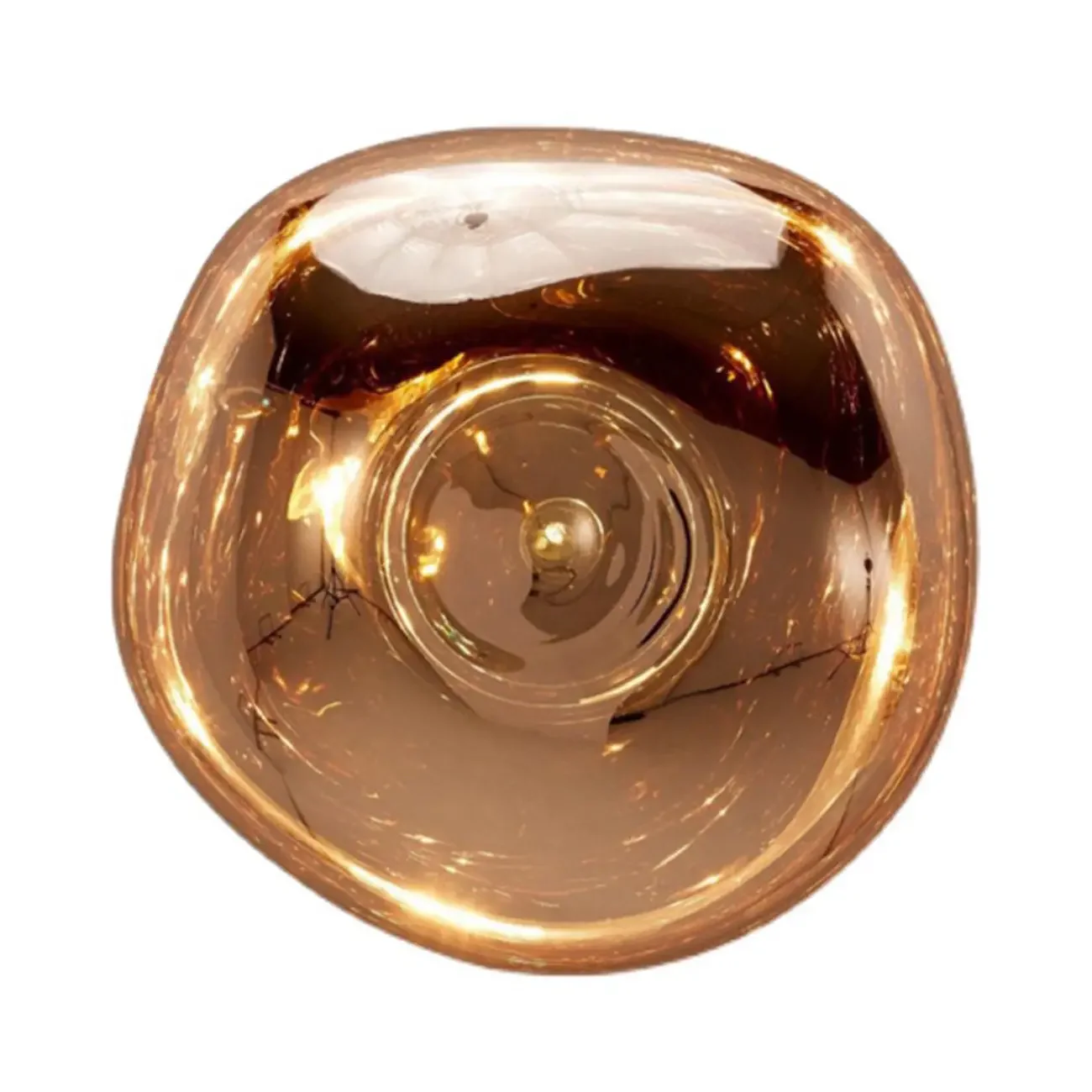 Modern Artistic Irregular Clear Shade Wall Sconce