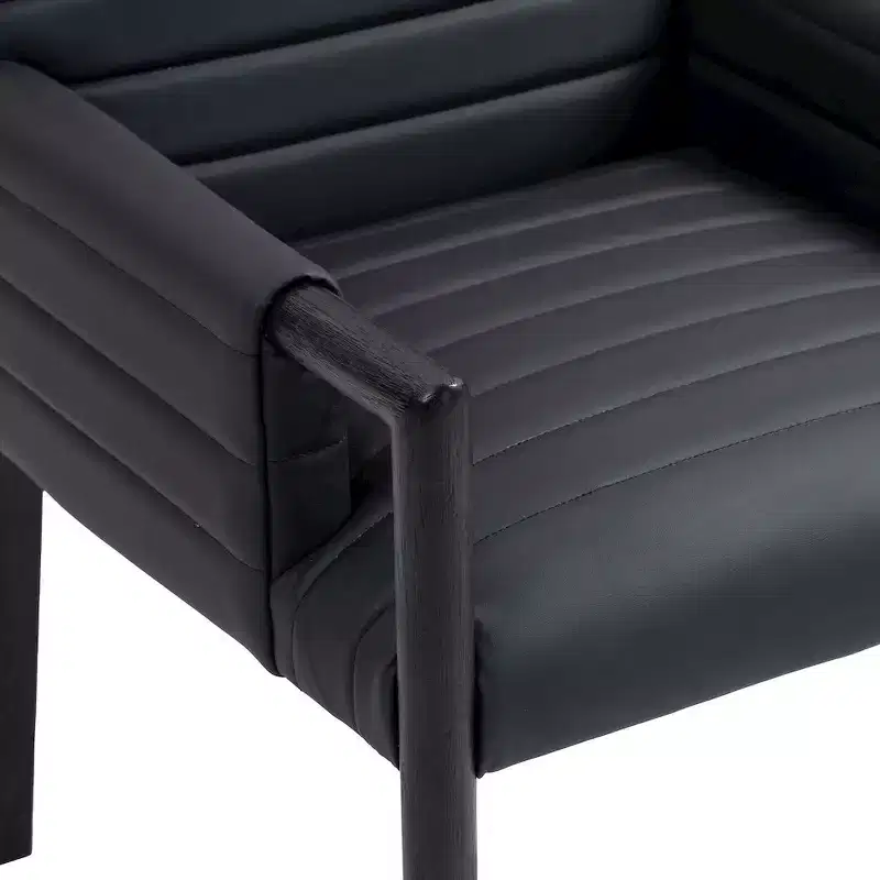 Meridian Furniture,Aimee Vegan Leather Dining Arm Chair