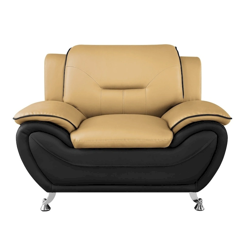 Michael Segura Faux Leather Upholstered Club Chair