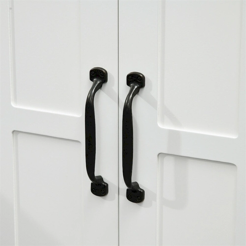 Bathroom Wood Pedestal Sink Cabinet with Adjustable Shelf (No Sink)