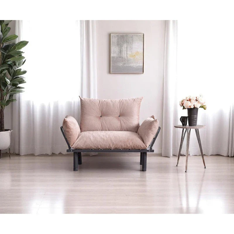 Sadio Metal Frame Loveseat With Removable Cushions