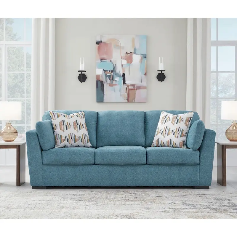 Roundhill Furniture Clareen 3-Piece Living Room Set, Sofa Loveseat and Cutler Chair