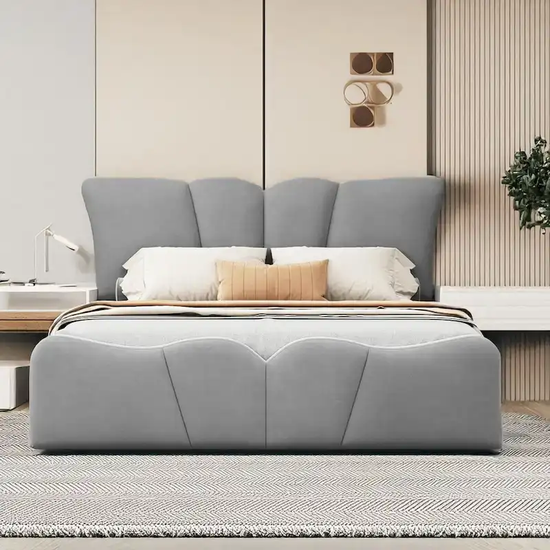 Full Size Upholstered Platform Bed