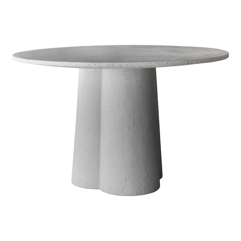 Aurelle Home Modern Concrete Base Terrazzo Dining Table