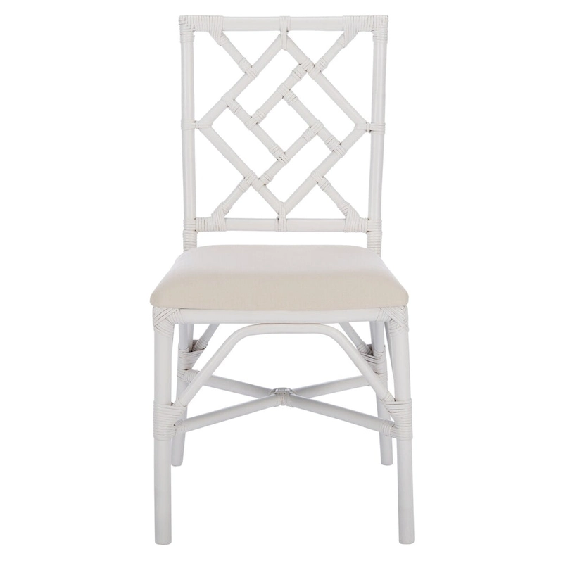 SAFAVIEH Maye Rattan Accent Chair with Cushion (Set of 2) - 18.5  W x 20.9  L x 35.8  H - 19Wx21Dx36H