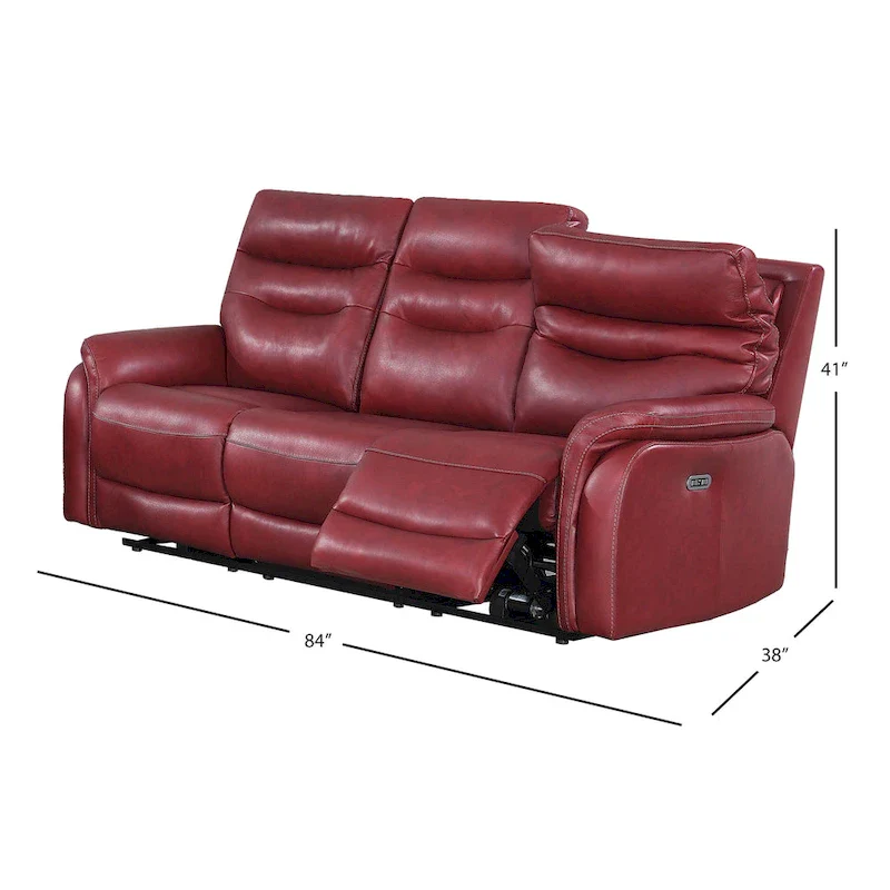 Steve Silver Ferndale Power Reclining Top Grain Leather Sofa