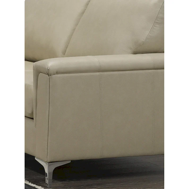 Lessa Modern Premium Top Grain Leather Sofa