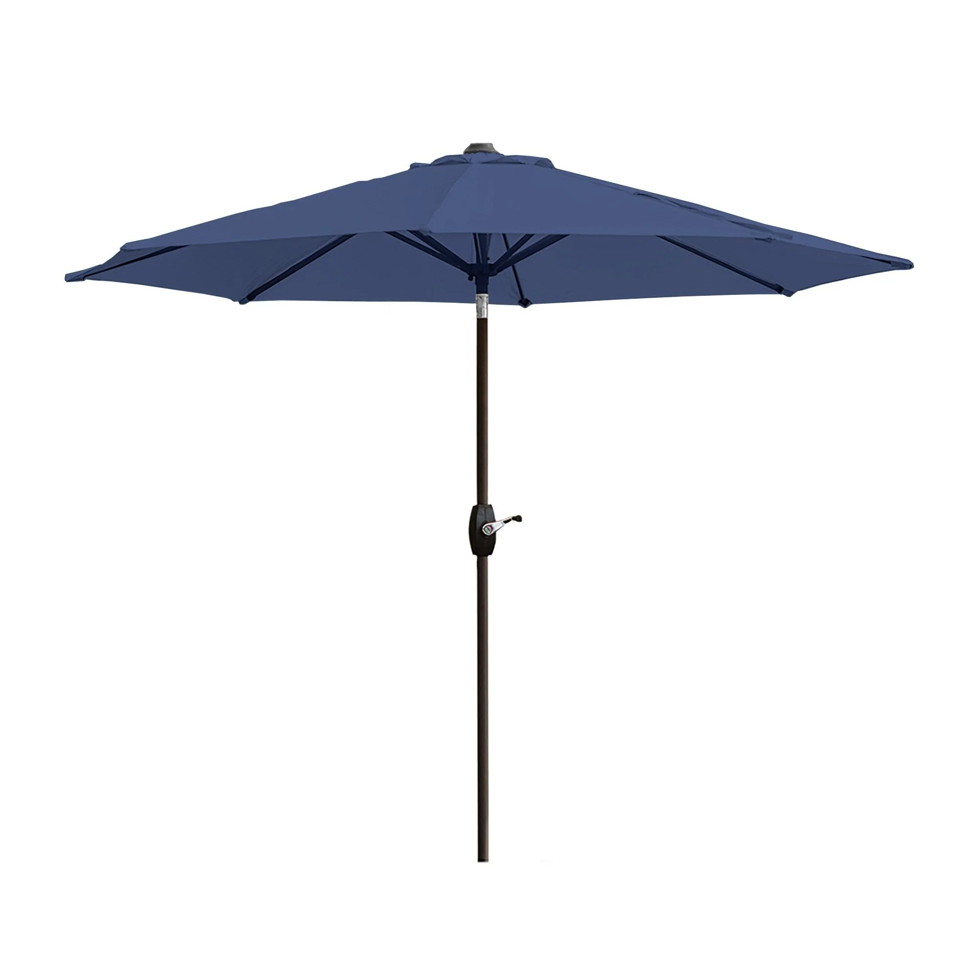 Lopes 9-foot Patio Umbrella with Bronze Finish Base Weight Stand Included