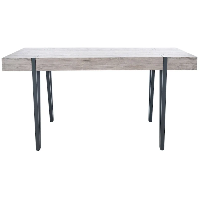 SAFAVIEH Asal Mid-Century Industrial Rustic Dining Room Table - 59.1 W x 35.4 L x 29.5 H - 59Wx35Dx30H