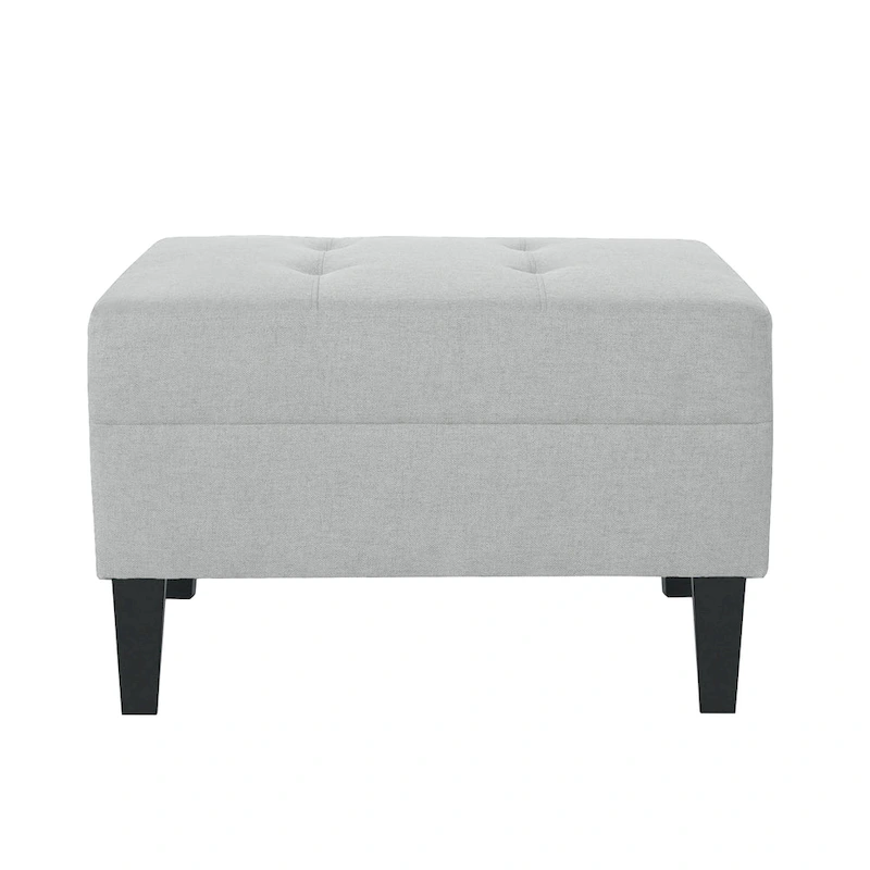 Tiernan Tufted Fabric Ottoman by Christopher Knight Home