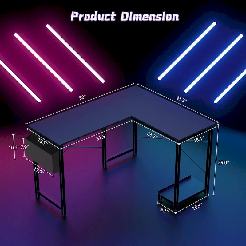 L Shaped Gaming Desk