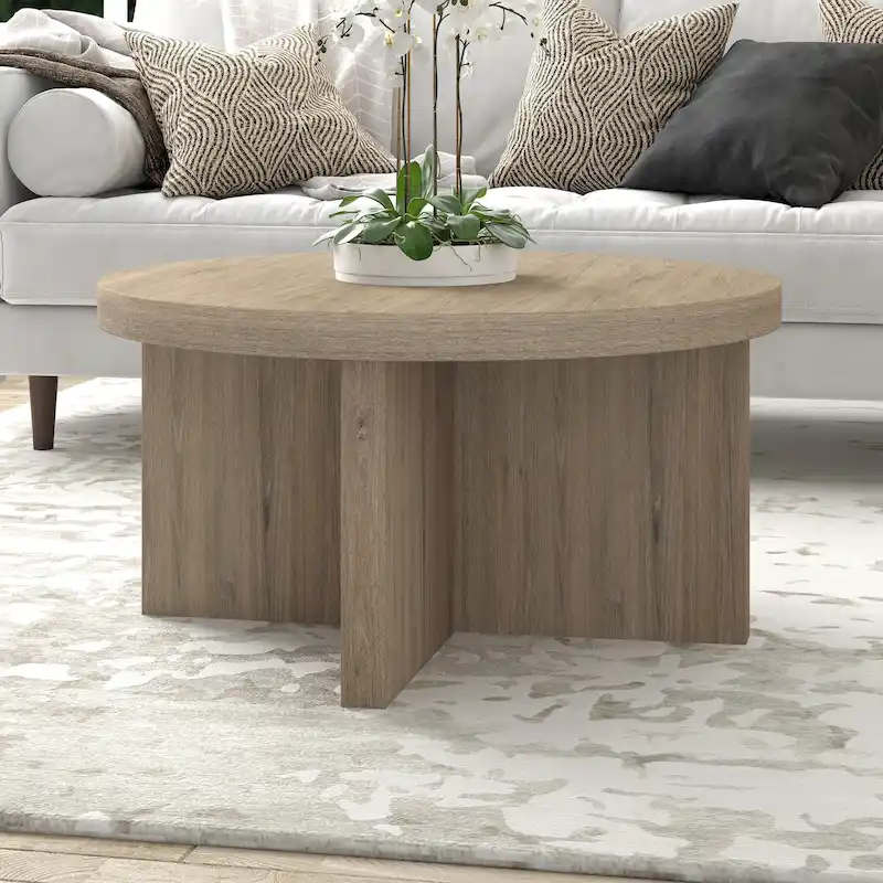 Elna 33 Wide Round Coffee Table - 33 Wide