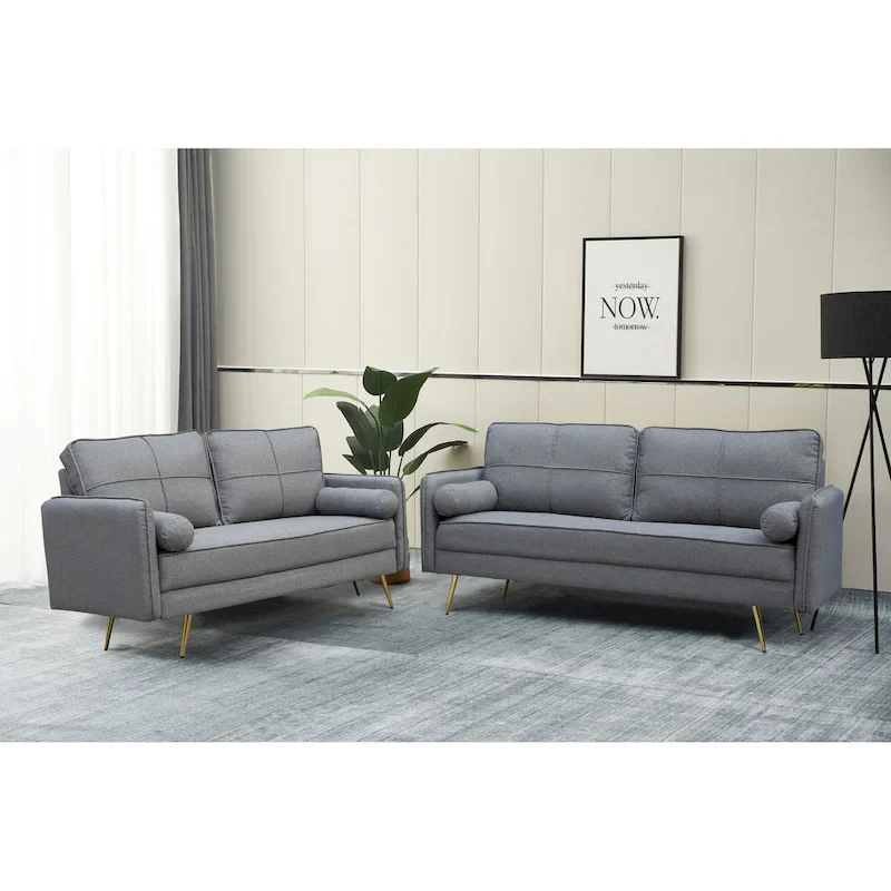 2 Piece Loveseat and Sofa Living Room Set