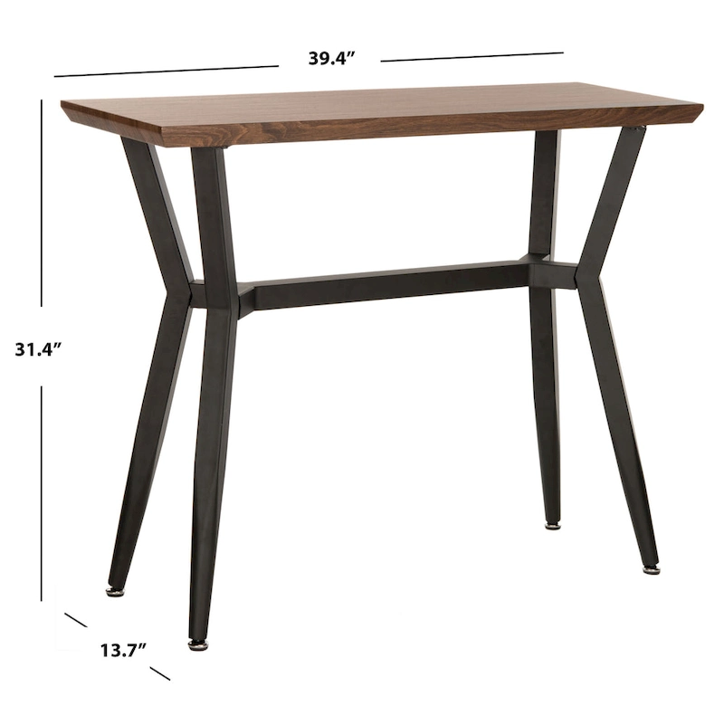 SAFAVIEH Andrew Brown/ Black Console Table - 39W x 14D x 31H