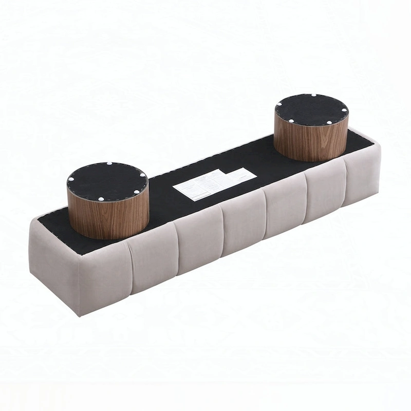 No-Assembly End of Bed Entryway Bench Ottoman