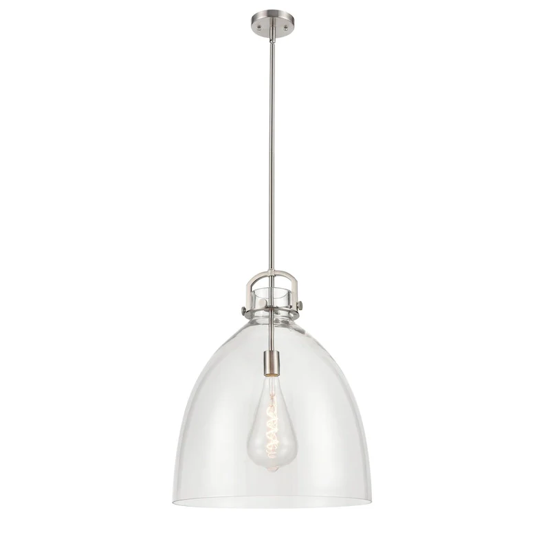 Innovations Lighting Newton Bell - 1 Light 18  Stem Hung Pendant