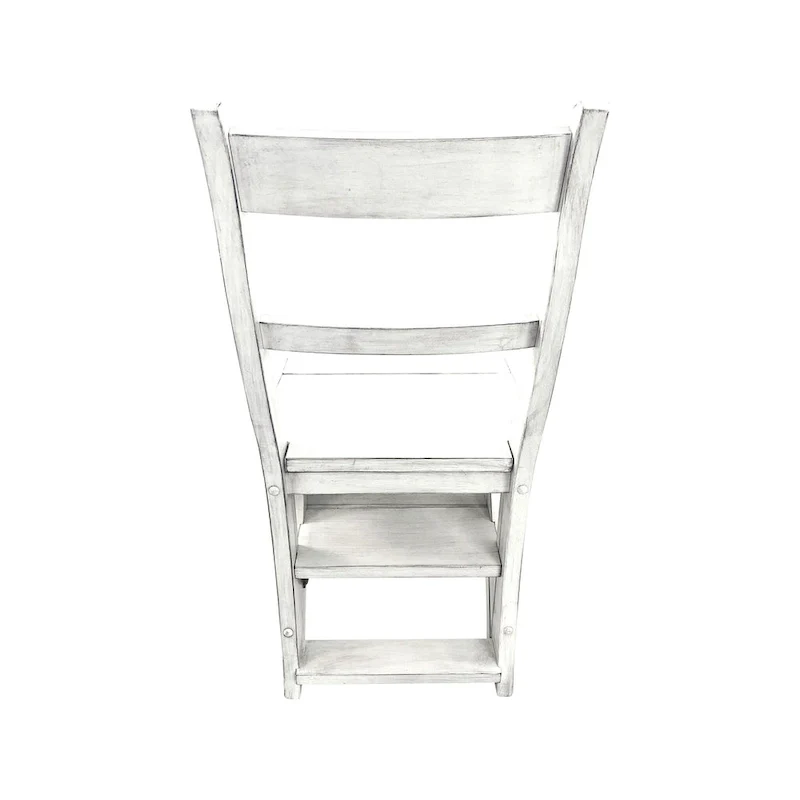 Living Folding Library Chair - Antique White
