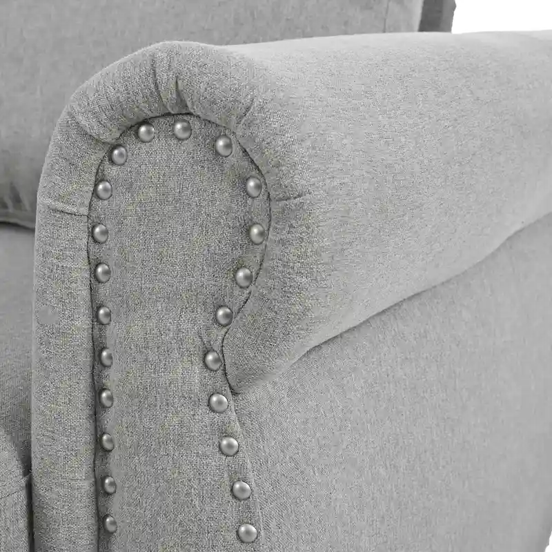 80.7 Pull-Out Sleeper Sofa Bed with Foam Mattress