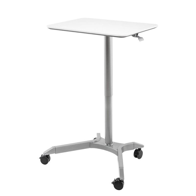 airLIFT XL 28 Pneumatic Height Adjustable Sit-Stand Mobile Laptop Computer Desk Cart