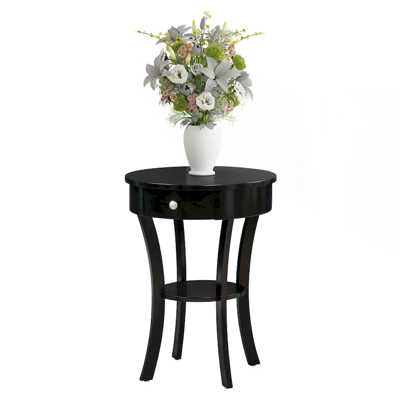 Convenience Concepts Classic Accents Schaffer 1 Drawer End Table with Shelf