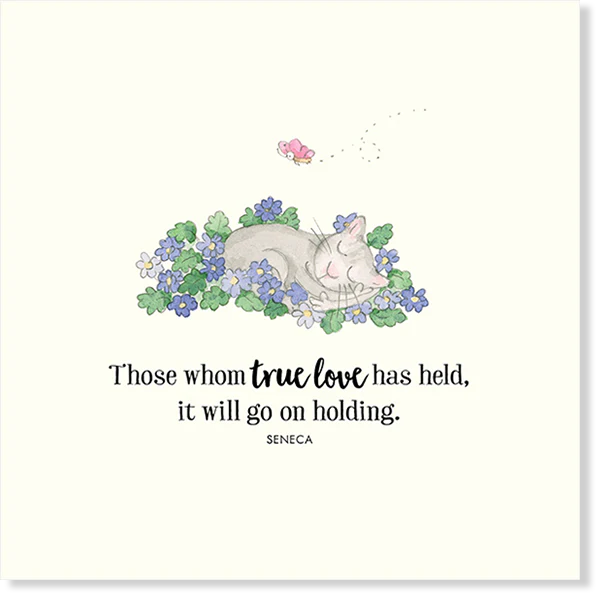 Affirmations - Twigseeds Sympathy Card - Those whom true love has held - K311