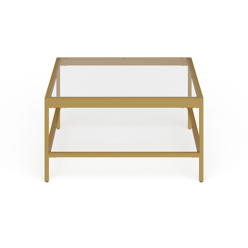 Alexis Metal and Glass Coffee Table