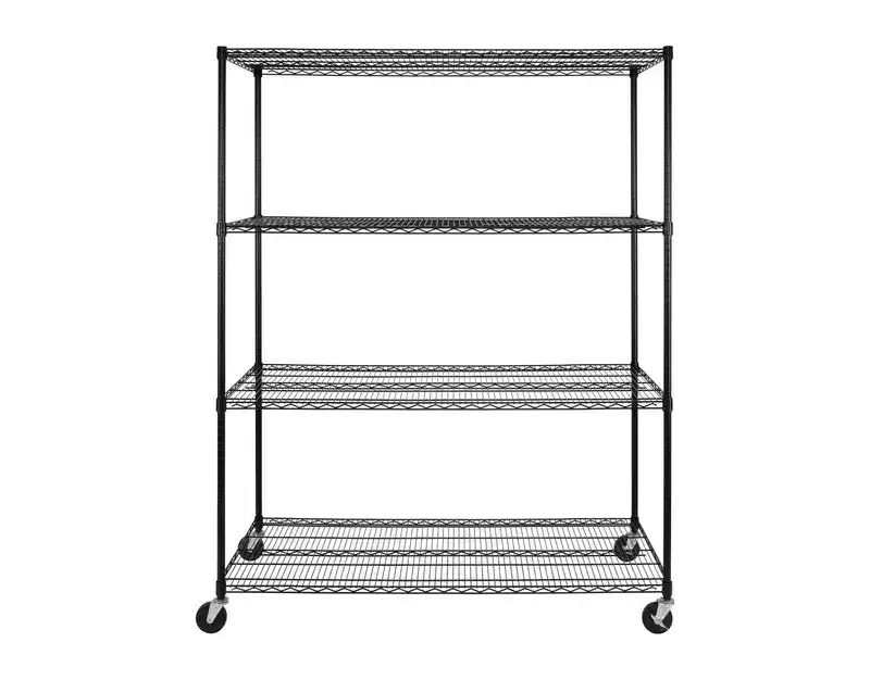 Seville Classics UltraDurable 4-Tier 60 x 24 Steel Wire Shelving Unit