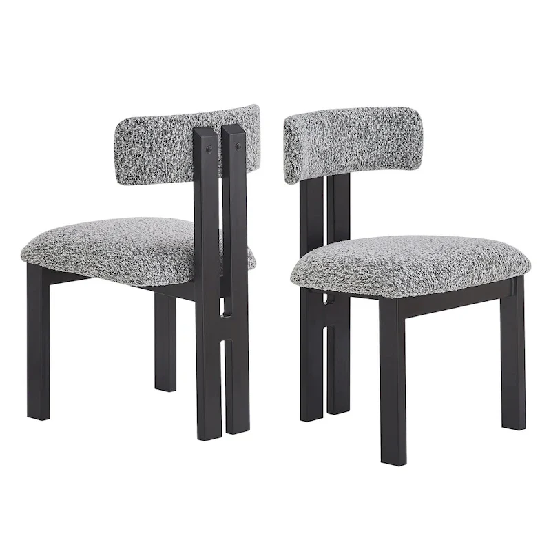Astura Upholstered Dining Chairs, Iron Frame, Set of 4 by Christopher Knight Home
