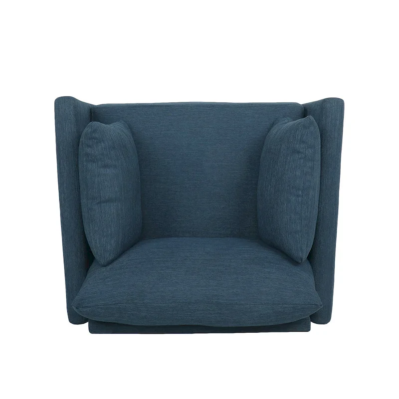 Gould Upholstered Club Chair with Accent Pillows