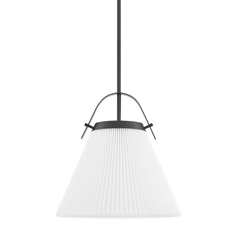 Aldridge 1-Light Small Pendant with Off White Shade
