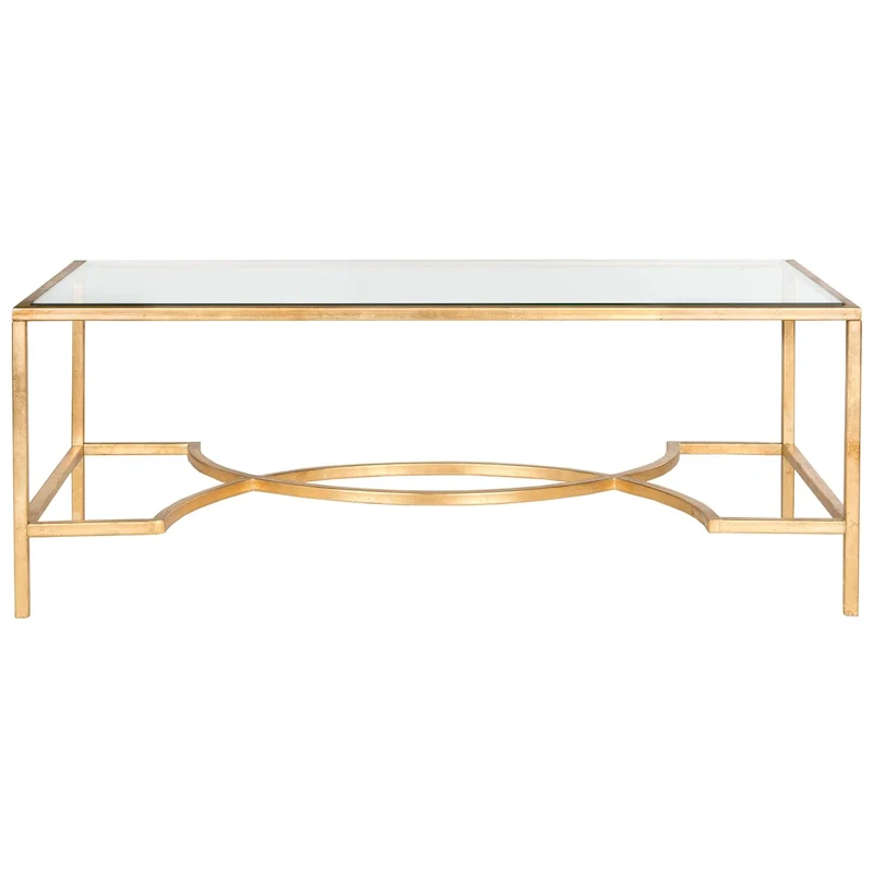 SAFAVIEH Sondra Gold Coffee Table - 48  x 23  x 18  - 48Wx23Dx18H