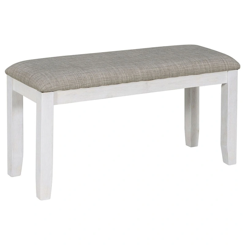 6-Piece Dining Room Table Set with 4 Chairs & a Bench