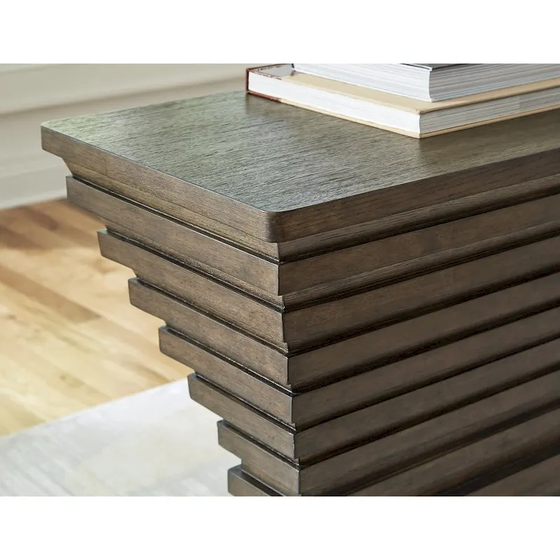 Brown Sofa Table - 72 W x 18 D x 34.75 H