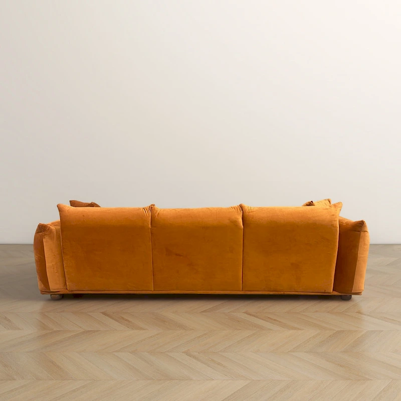 Arten Mid-Century Modern Luxury Boucle/Velvet Couch