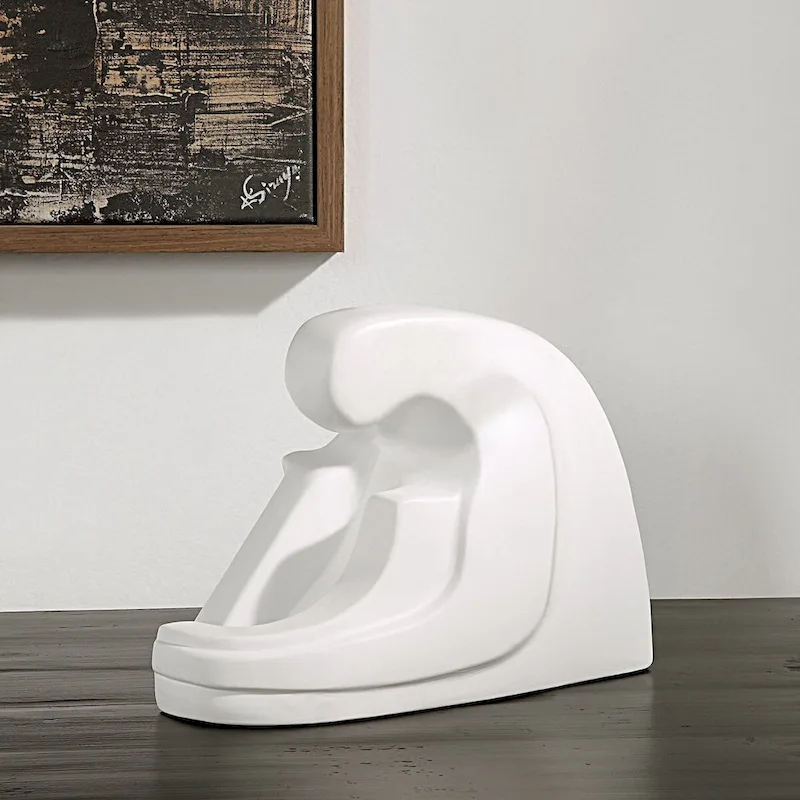 Renwil Imagine Ceramic Statue, Matte Off-White