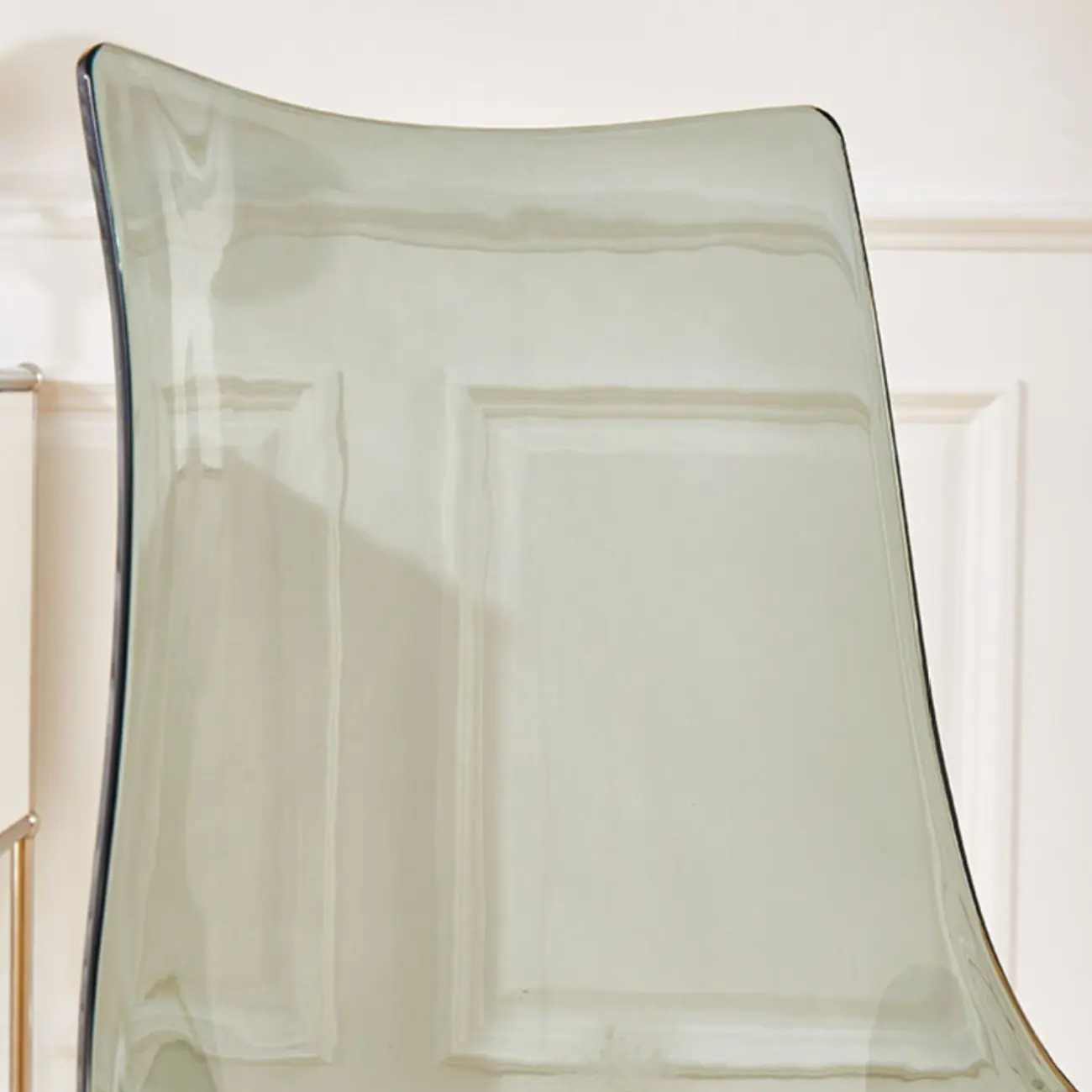 Modern Armless Plastic & Acrylic Dining Chair
