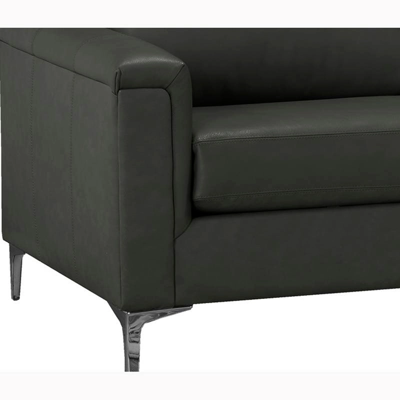 Malibu L-shaped Top-grain Leather Sectional Sofa - 122.5 x 85 x 36.5 x 35