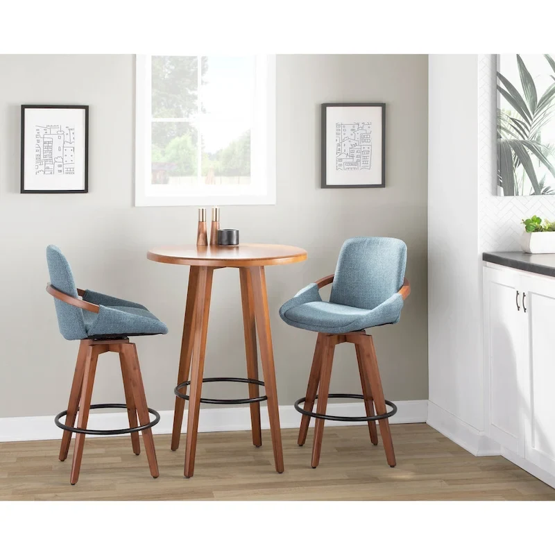 Carson Carrington Pugo 26 Fixed-Height Counter Stool in Noise Fabric