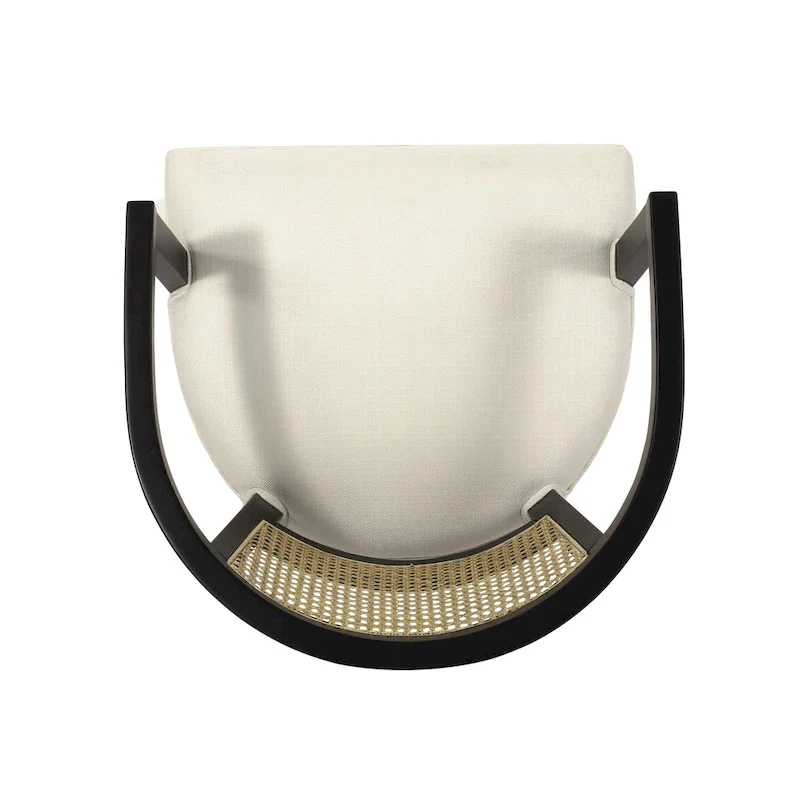 Currant Cane Upholstered Rubberwood Dining Chairs by Christopher Knight Home- Set of 2