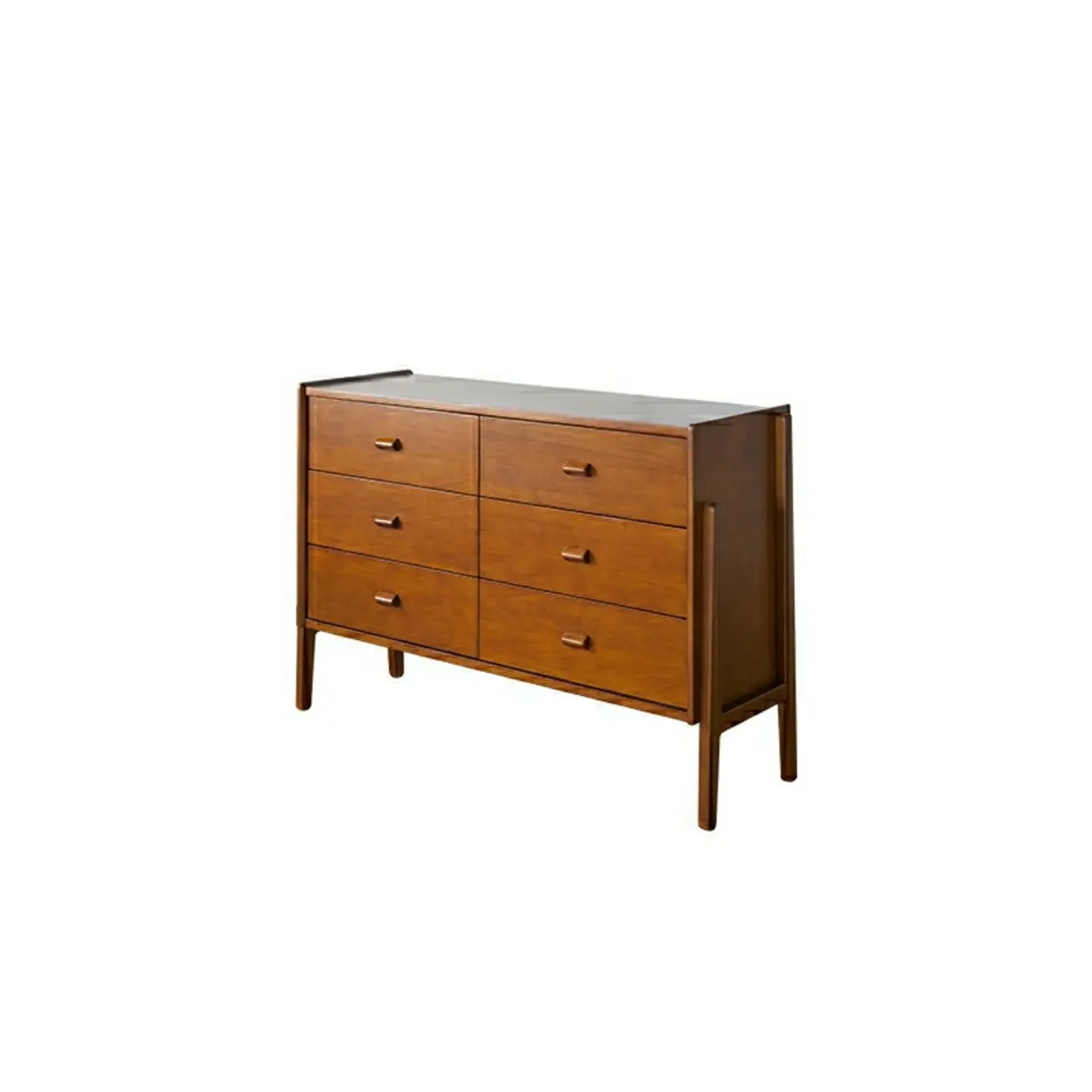Traditional Brown Wooden Dresser with Self-Close Drawers